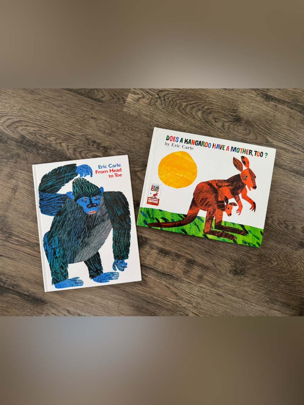 Eric Carle hardcover book bundle  - gorilla and kangaroo